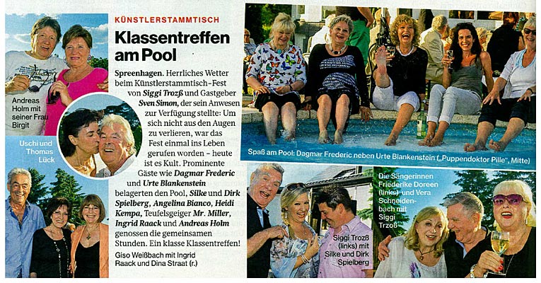 Klassentreffen am Pool